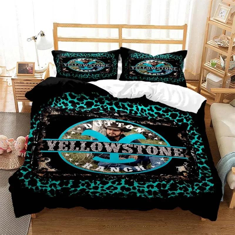 Yellowstone Fashion Digitaldruck Bettwäsche Set Bettbezug Steppdecke Bett Einzel Twin Full Queen Jugend Kinder Mädchen Jungen Geschenk