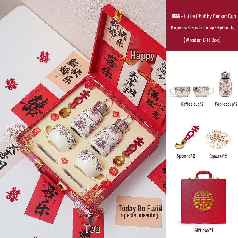 Curated Insulated Coffee Cup Set for Brides, Newlyweds & Friends – Ideal Wedding, Marriage & Engagement Gift