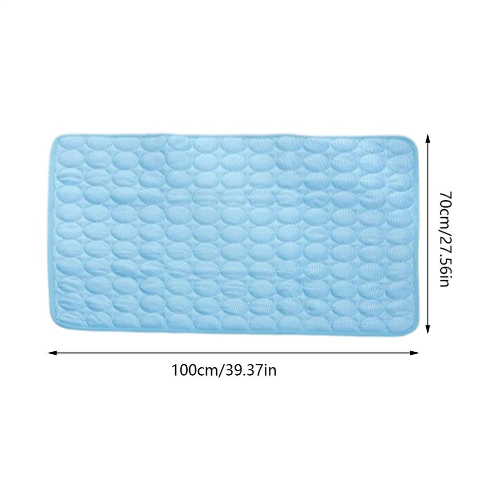 

Pet Cooling Mats For Dogs Cooling Dog Beds Sleeping Pad Blanket Ergonomic Kennel Mattress Pet Supplies For Beach Car Trip Picnic синій