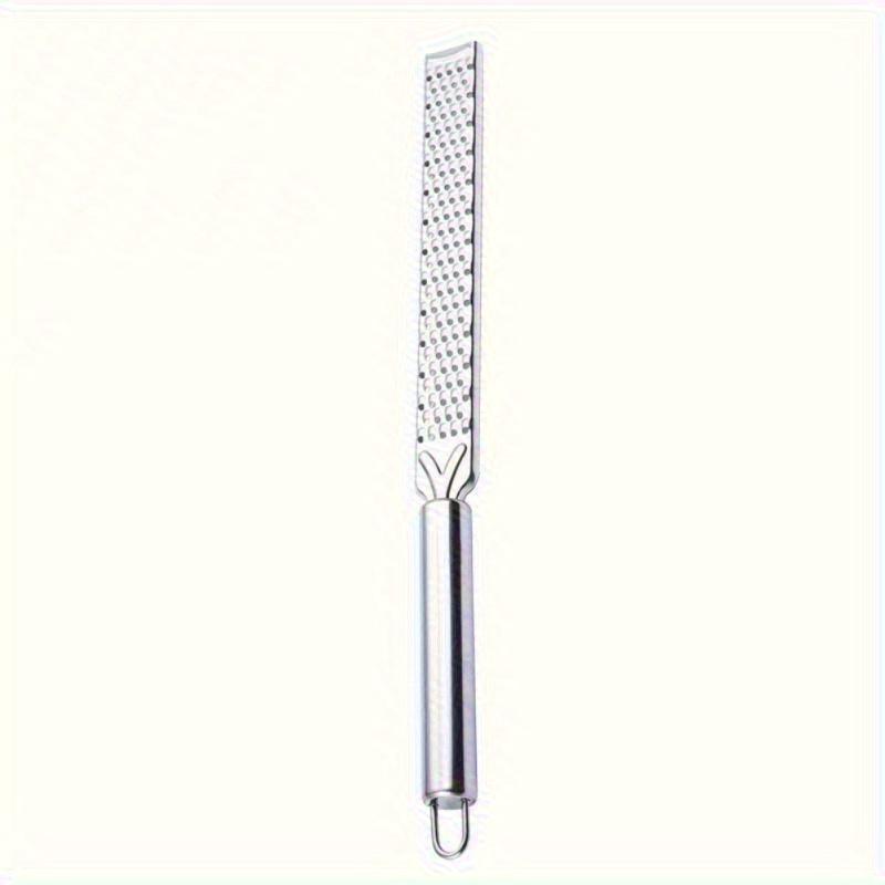 Long Handle Lemon Zester & Cheese Grater - For Citrus, Chocolate, Cheese. Ideal for Kitchen & Outdoor Use.