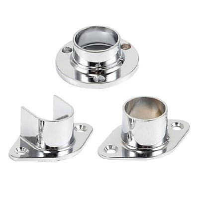 Professionelle Metall-Kleiderstangen-Endkappen 4er-Pack für Schrank Duschvorhang