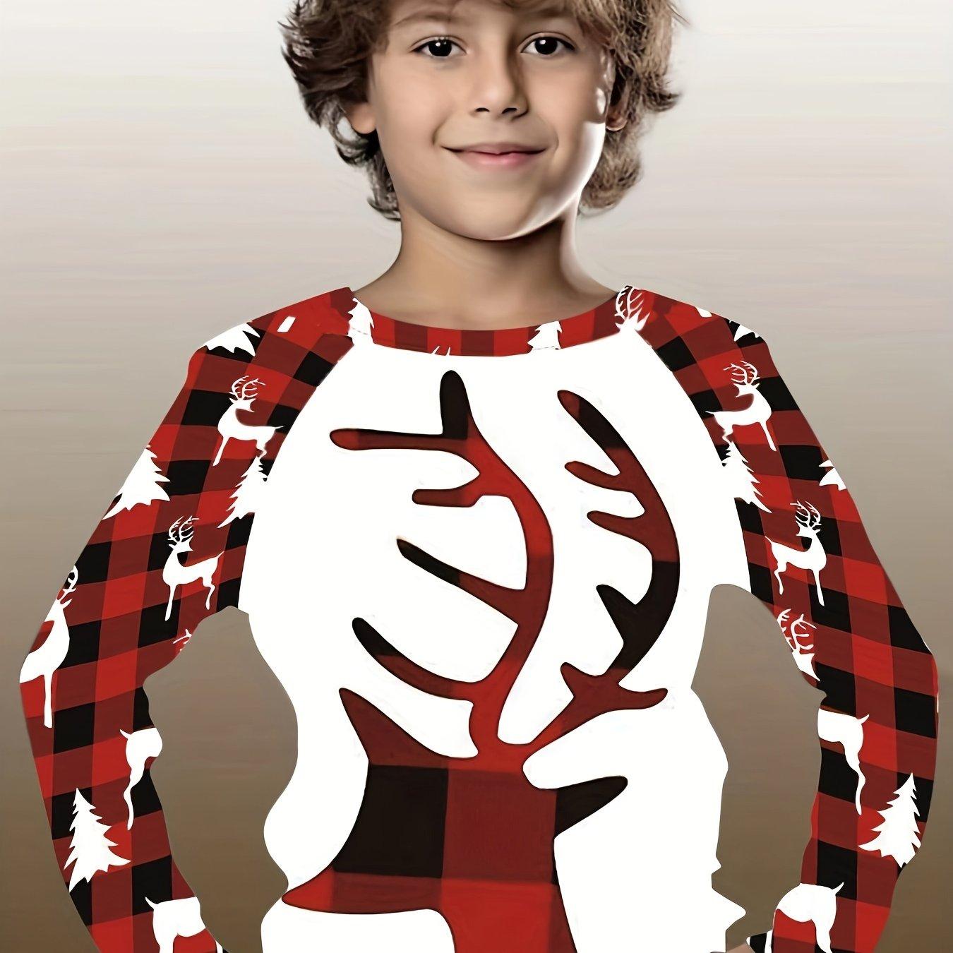 

Детская длинная футболка с 3D-принтом и рождественским узором, модная повседневная футболка для мальчиков и девочек, детская одежда унисекс, футболка, одежда для девочек 140