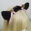 A factory-priced cute olita hairpin plush animal headdress handmade bell cat ear headband