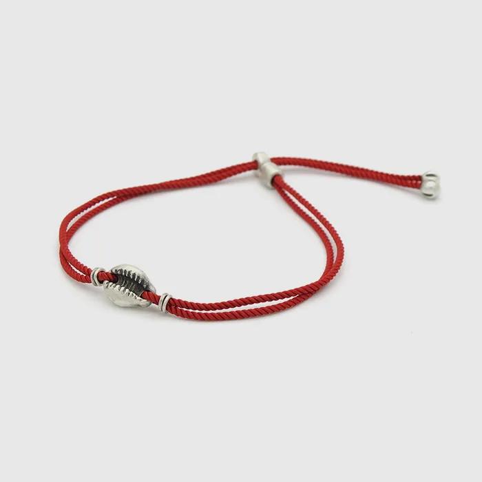 Shell String Bracelet (red)