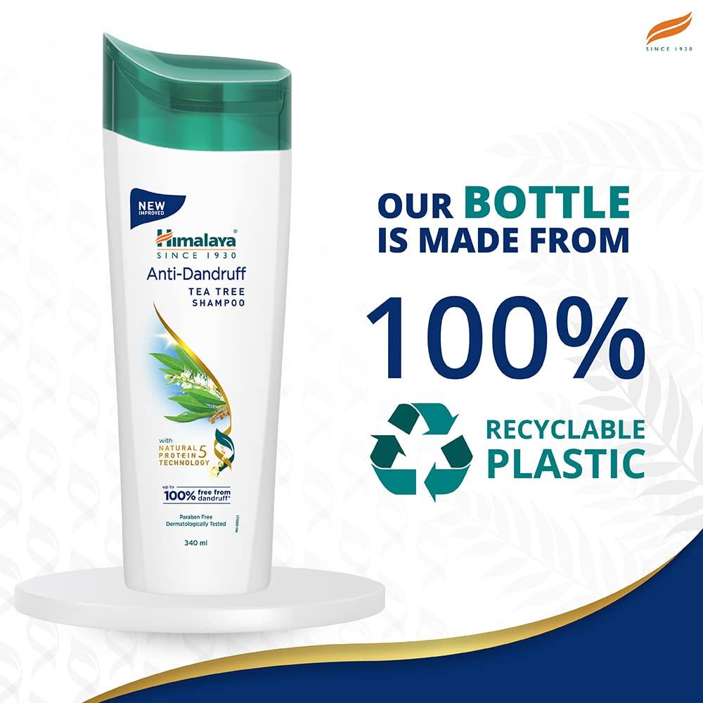 Himalaya Anti-Dandruff Tea Tree Shampoo 180ml For Men And Women Removes Dandruff Soothes Scalp Nourishes Hair Gentle Cleansing Formula