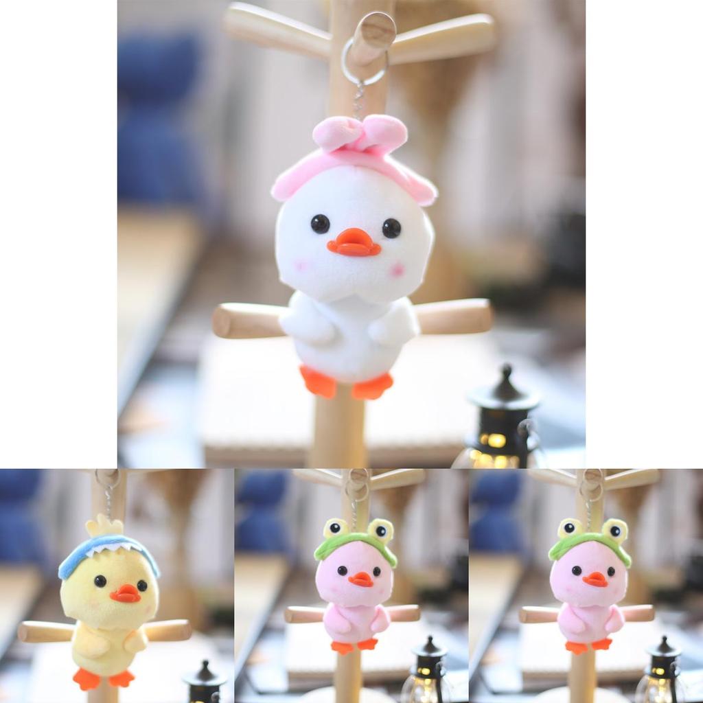 Cute Yellow Duck Plush Keychain With Soft Pp Cotton Filling For Kids And Backpack Decor