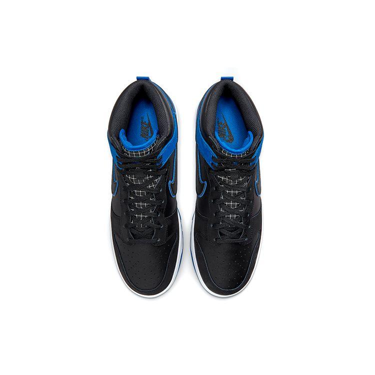 Nike Dunk High SE Hyper Royal Camo Men Sneakers Black White DD3359-001