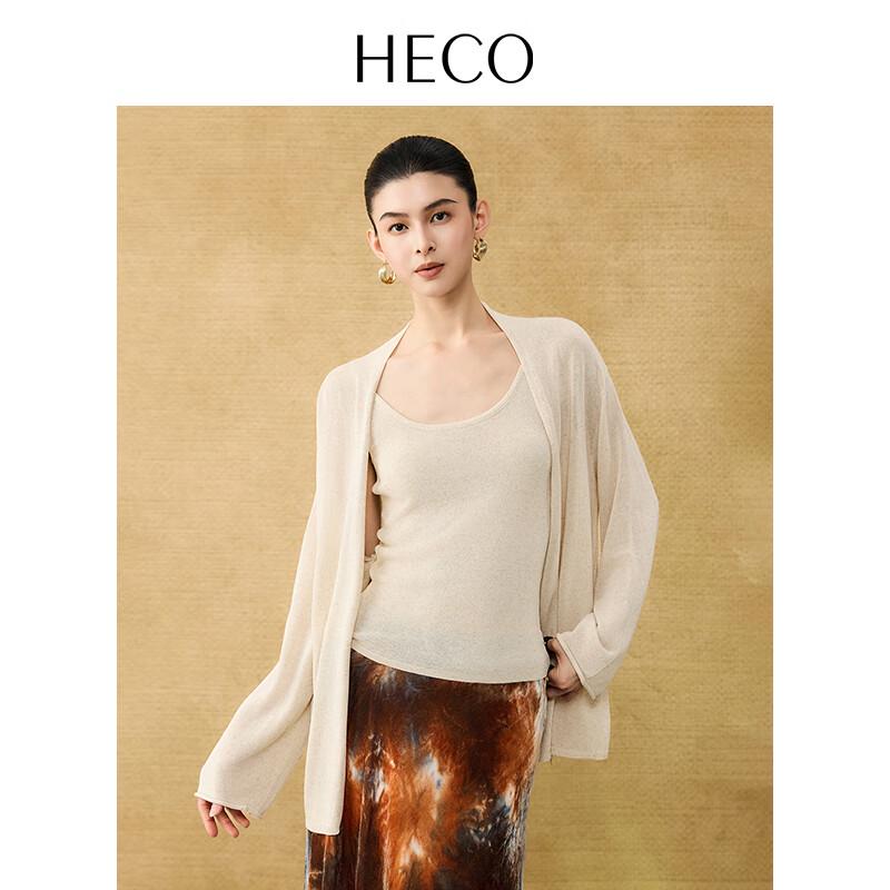 

Женский кардиган HECO во французском стиле из смесового льна One Size