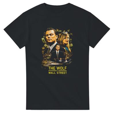 Wolf of Wall Street Halftone Heavyweight Unisex Crewneck T Shirt T-Shirt Mens Kids
