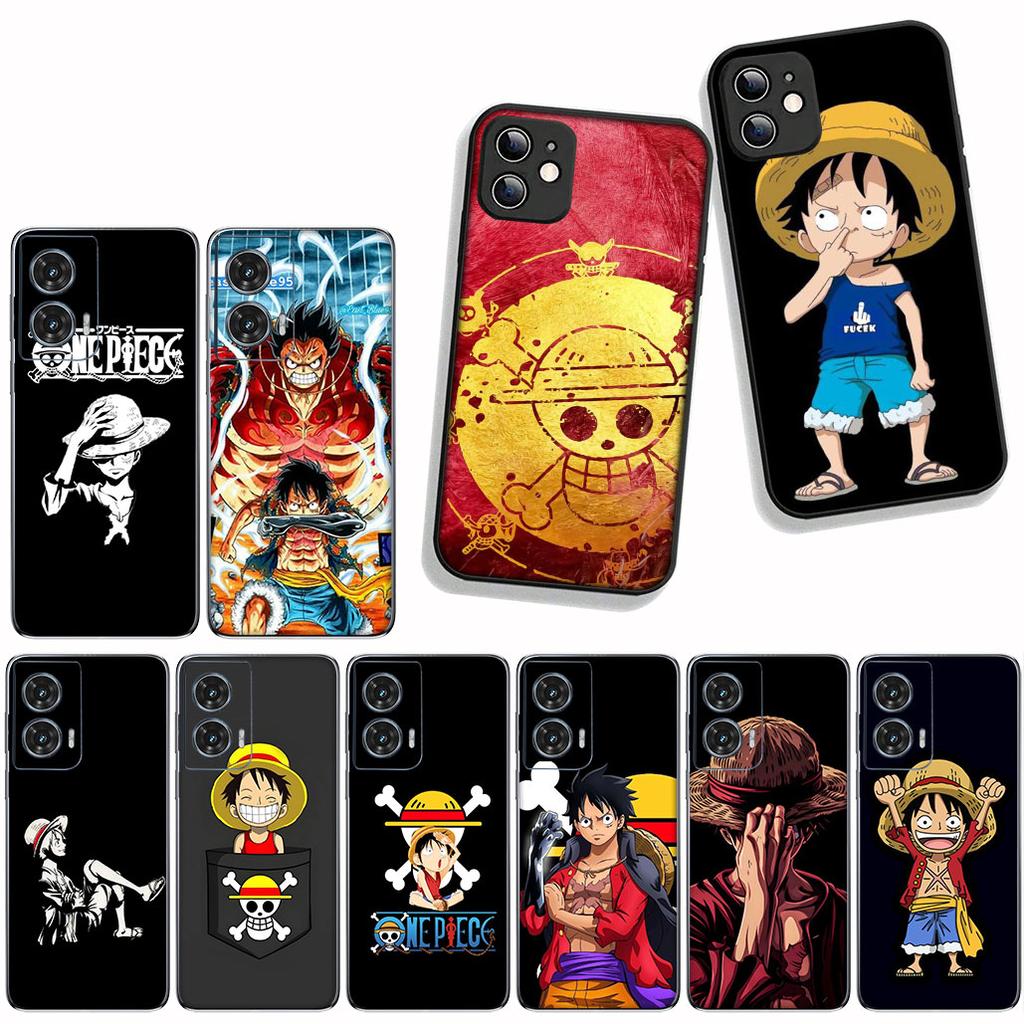 For Motorola Moto G54 G05 G24 G55 G75 G9 G85 G15 G57 G86 Power Edge 50 30 Ultra Fusion Neo Pro Case Wallpaper ONE PIECE Luffy
