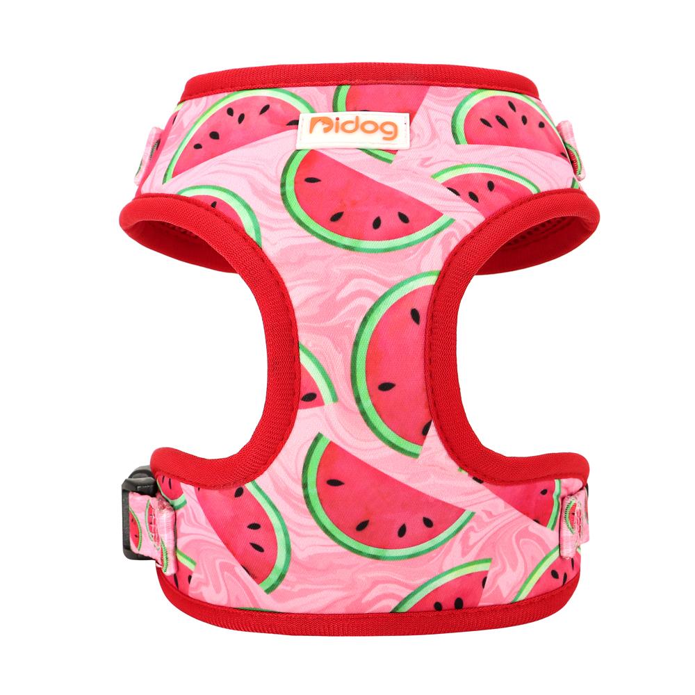 Mesh Nylon Dog Harness Cute Printed Puppy Harnesses Vest Soft Breathable Pet Vests Adjustable For Small Medium Large Dogs Pug