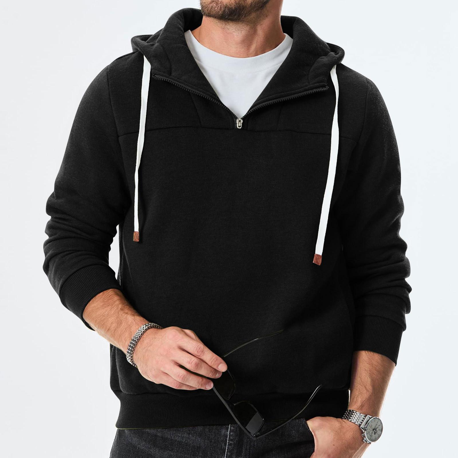 Спортивный костюм с капюшоном одежда для бега свитер с длинным рукавом толстовка с капюшоном L чёрный 7369₽