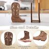 Authentic 3D Wood Boot Letter Holders And Napkin Storage With Open Structure Desk Organizers For Easy Access