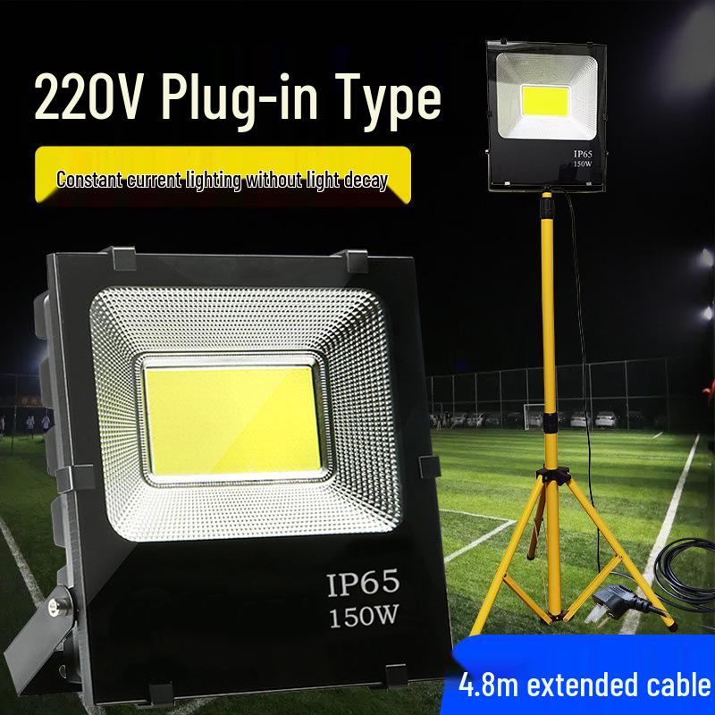 Waterproof 220V Outdoor LED Floodlight: Super Bright, High Power for Construction and Household Use