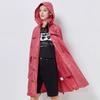 Fashion Retro Double Breasted Fitted Waist Trench Coat Raincoat Adult Women Outwear Poncho Mid Length Long Length Travel Big Belt