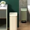 WTEMPO Kosz na śmieci ze stali nierdzewnej Krok po kroku łazienka Kuchnia Pokój dzienny Inteligentny kosz na śmieci o dużej pojemności