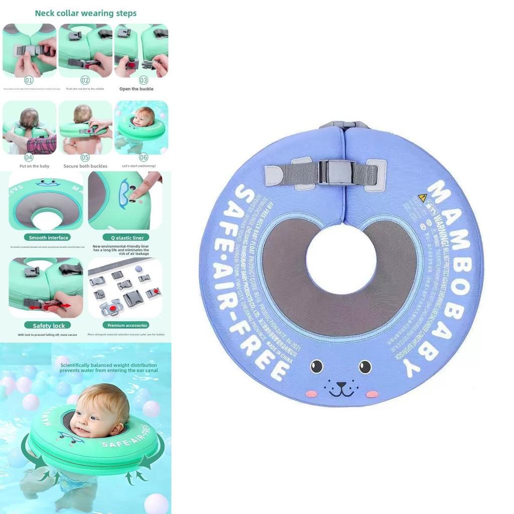 Cute Seal Fish Flamingo Pattern Children Non Inflatable Swimming Neck Ring For Infants