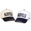 Unisex Nashville Letter Embroidery Baseball Caps Spring Autumn Outdoor Adjustable Casual Hats Sunscreen Hat Sports Cap