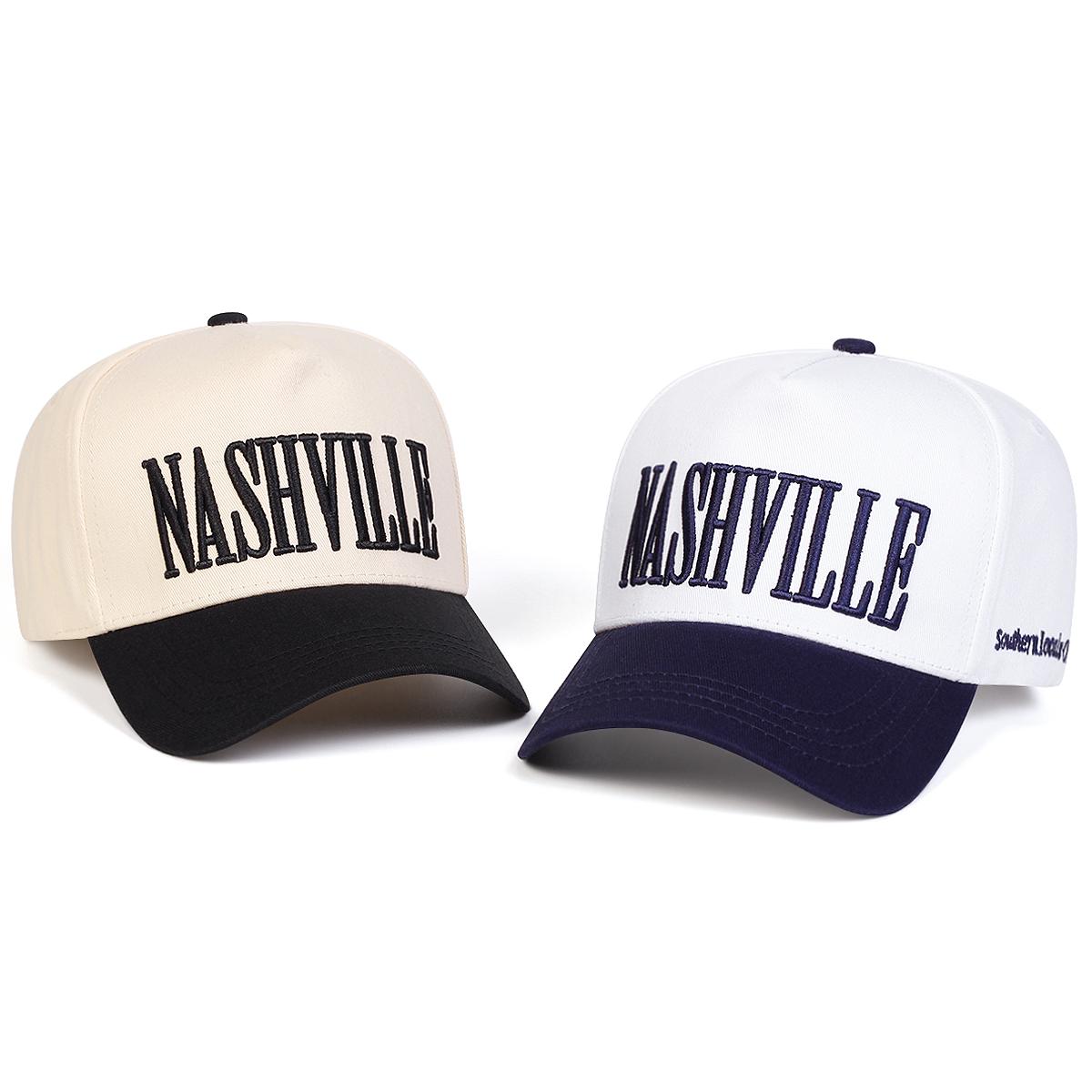 Freedom Outdoors Women's Unisex Nashville Letter Embroidery Baseball Caps Spring Autumn Outdoor Adjustable Casual Hats Sunscreen Hat Sports Cap