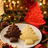 Christmas Tree Silicone Mold for Baking Cake Cookie Pudding Chocolate Mold Flexible Non-Stick Bakeware Kitchen Tool for Holiday Desserts