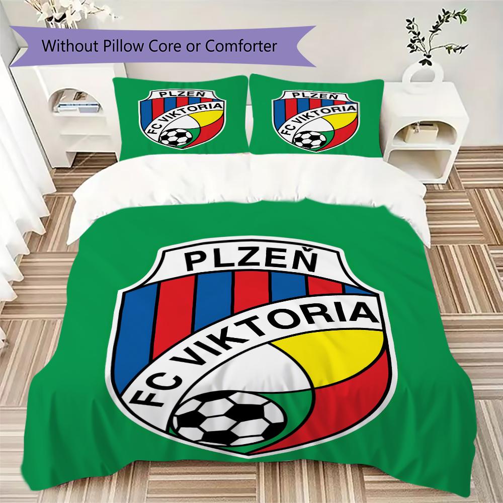 Viktoria Plzen Pattern Bedding uilt Set uilt Cover Pillowcase Home Decoration Birthday Gift (1 * duvet cover + 2 * pillowcase without core)