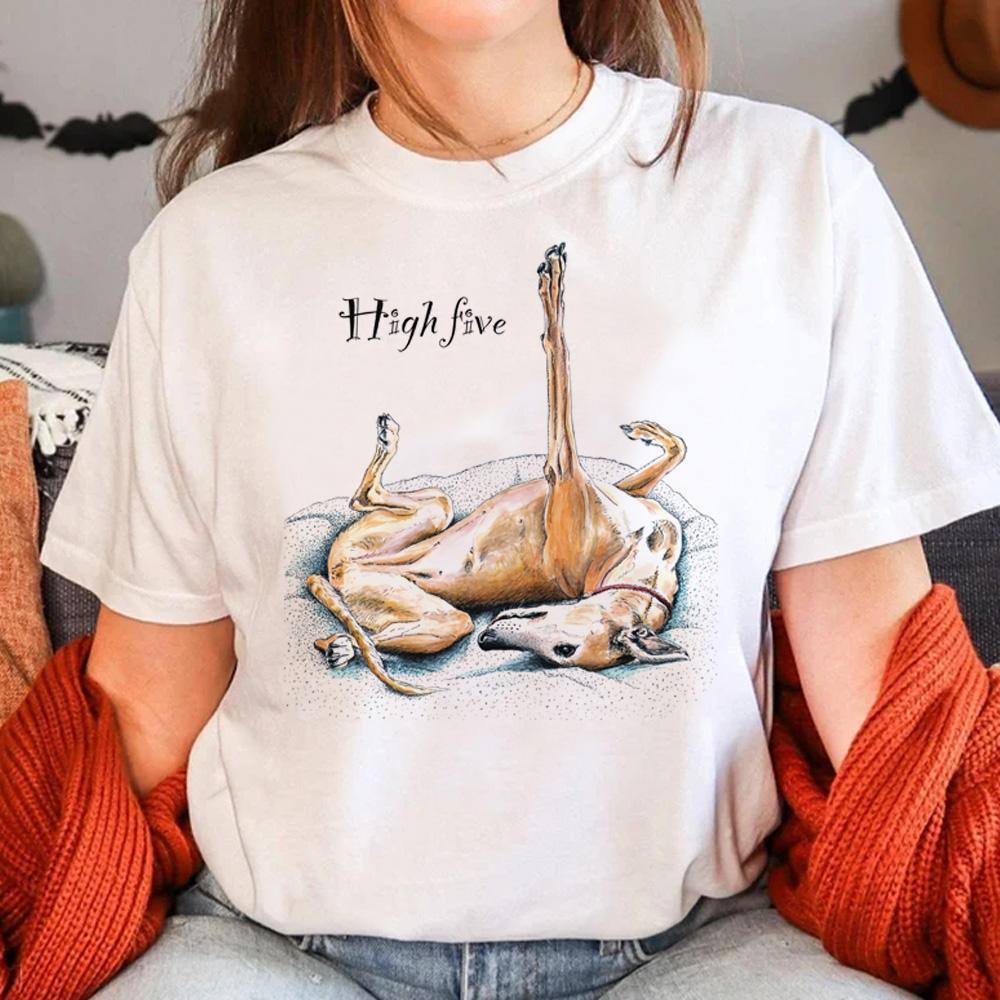 Greyhound tshirt women Y2K tshirt girl funny designer 2000s clothes