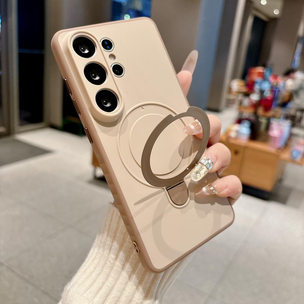 Applicable to Samsung S26ultra mobile phone case, new S25ULTRA skin-sensitive magnetic suction bracket, anti-drop protective case A57
