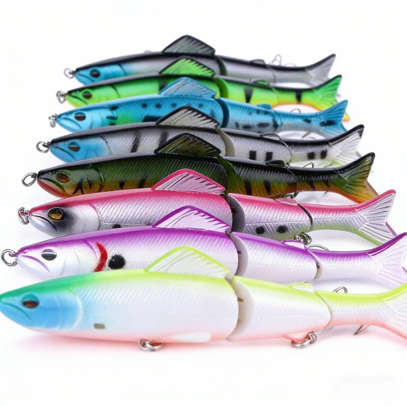 17GFloating Multi-Section Fishing Lure13CM 4No. Hook with Sound Bead Long Cast Simulation Hard Bait Fake Bait Fishing Gear