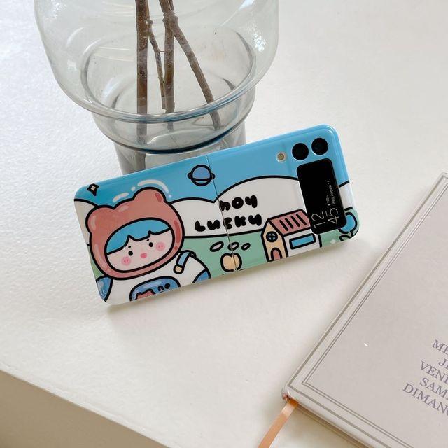 

Чехол для Samsung Z Flip 4, плоский складной чехол для телефона для мальчиков и девочек, чехол для Samsung Z Flip 3, 5 г, Zflip4, противоударный мягкий силиконовый чехол на заднюю панель For Z Flip 4