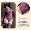 Man Desire Sexy Lingerie Sexy Perspective Onesie Pure Desire Flared Sleeve Lace Pajamas Deep V Hollow Uniform 9392