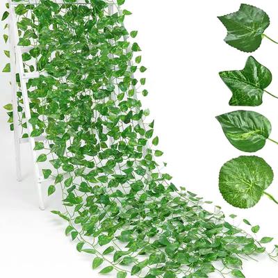 Artificial Plant Leaves Hanging Leaf Ivy String String for Home Wall Decor Fake Plants Greenery Festival Garden Party Decor