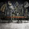 3d Stereo City Building Photo Wallpaper Plants Leaf Mural Living Room Tv Sofa Bedroom Wall Paper Home Decor
