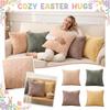 Easter Plush Pillow Cover Bedhead Party Decoration Pillow Cushion Cover Double Sided Plush Pillow Cover