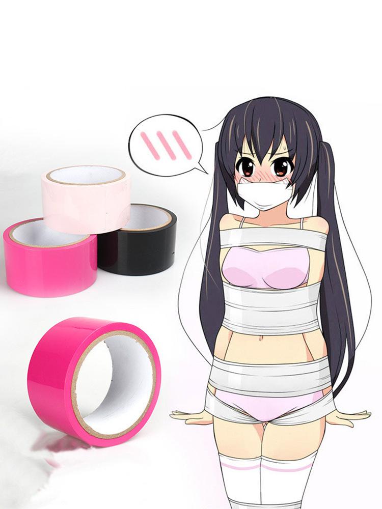 Bondage Tape  Fetish Slave Sex Toys Harness Body Restraint Electrostatic Belt Provocative Alternative Tied Self Adhesive Toy