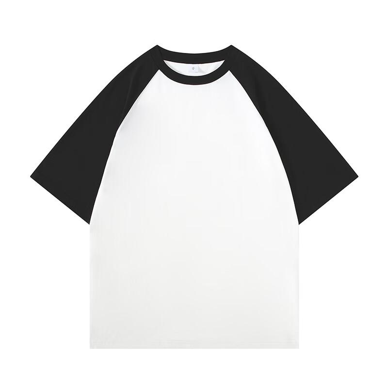G·TENNA JM166 Unisex Contrast Round Neck Short Sleeve T-Shirt