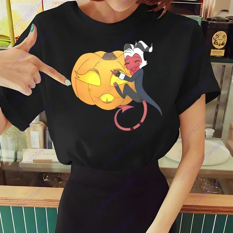 Dámské tričko Helluva Boss Letní s krátkým rukávem Potisk Žvýkačka Vtipné Harajuku Tričko Topy Pánské tričko Streetwear