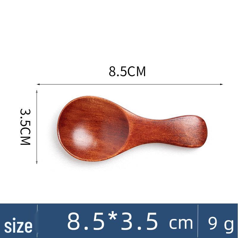 Refined Wooden Spoon for Tea, Milk Powder, and Desserts - Engravable Design