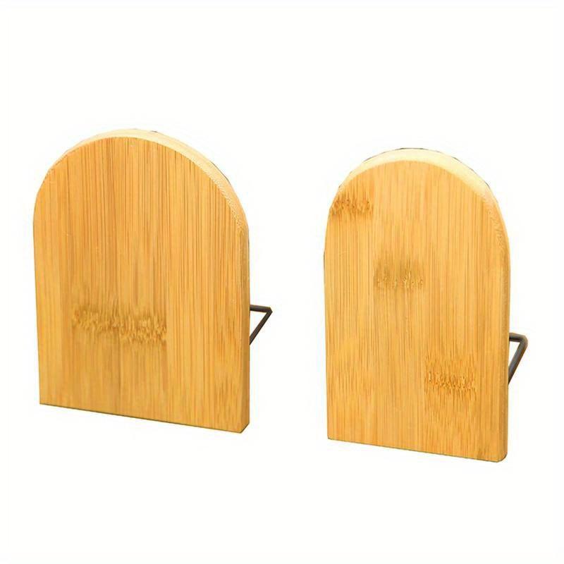 2pcs Nanzhu Bookstand Creative Wooden Bookstand  Backrest Baffle Storage Shelf Cute Bookstand Shelves Bookstops