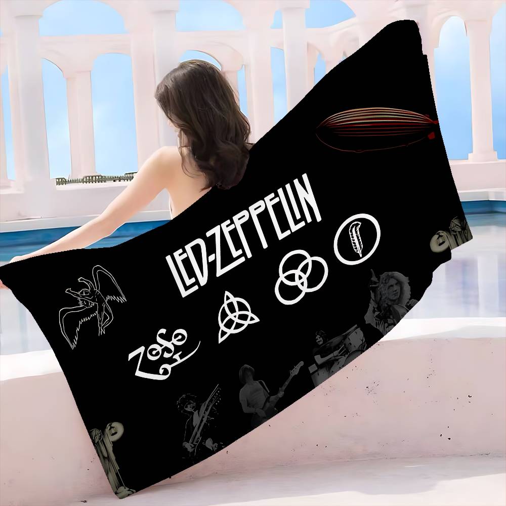 Famous Band L-ledS Z-zeppelin Big Microfiber Beach Towels Quick Dry Towel Sand Beach Towels Pool Towel for Travel Swim Pool Yoga