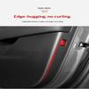 HOMEFISH For Car Door Anti Kick Pad Leather Sticker Trim Kit For Tesla Model Y Juniper Side Door Protector Interior Decoration