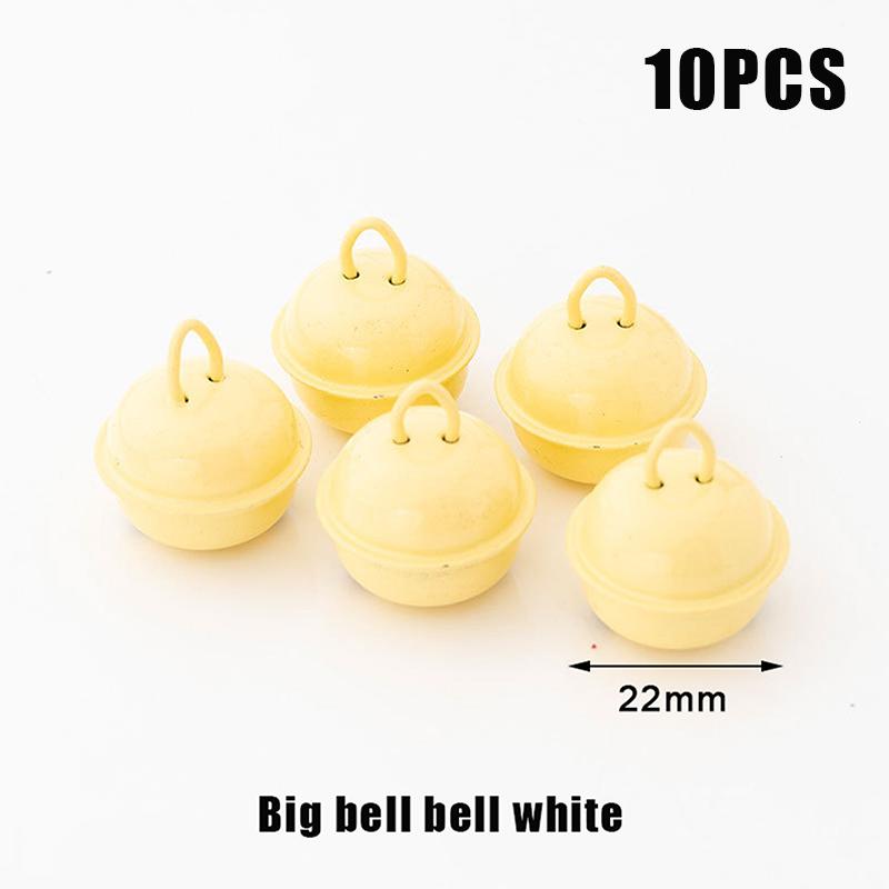 10 szt. 22 mm Kolorowe Malowane Dzwonki Jingle Metalowe Okrągłe Mini Dzwoneczki Ozdoby Dekoracje Wisiorki na Boże Narodzenie Rękodzieło DIY