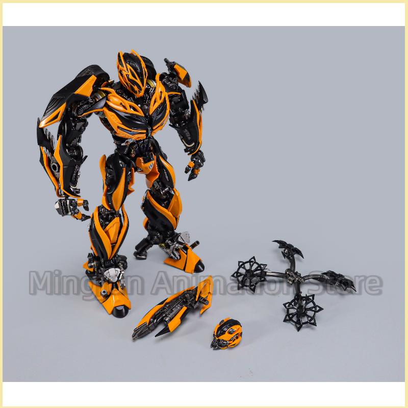 In Stock Non-deformable Robot CM-006 Movie Version Bumblebee Alloy Finished Joints Movable with Lights Model Toy Figure