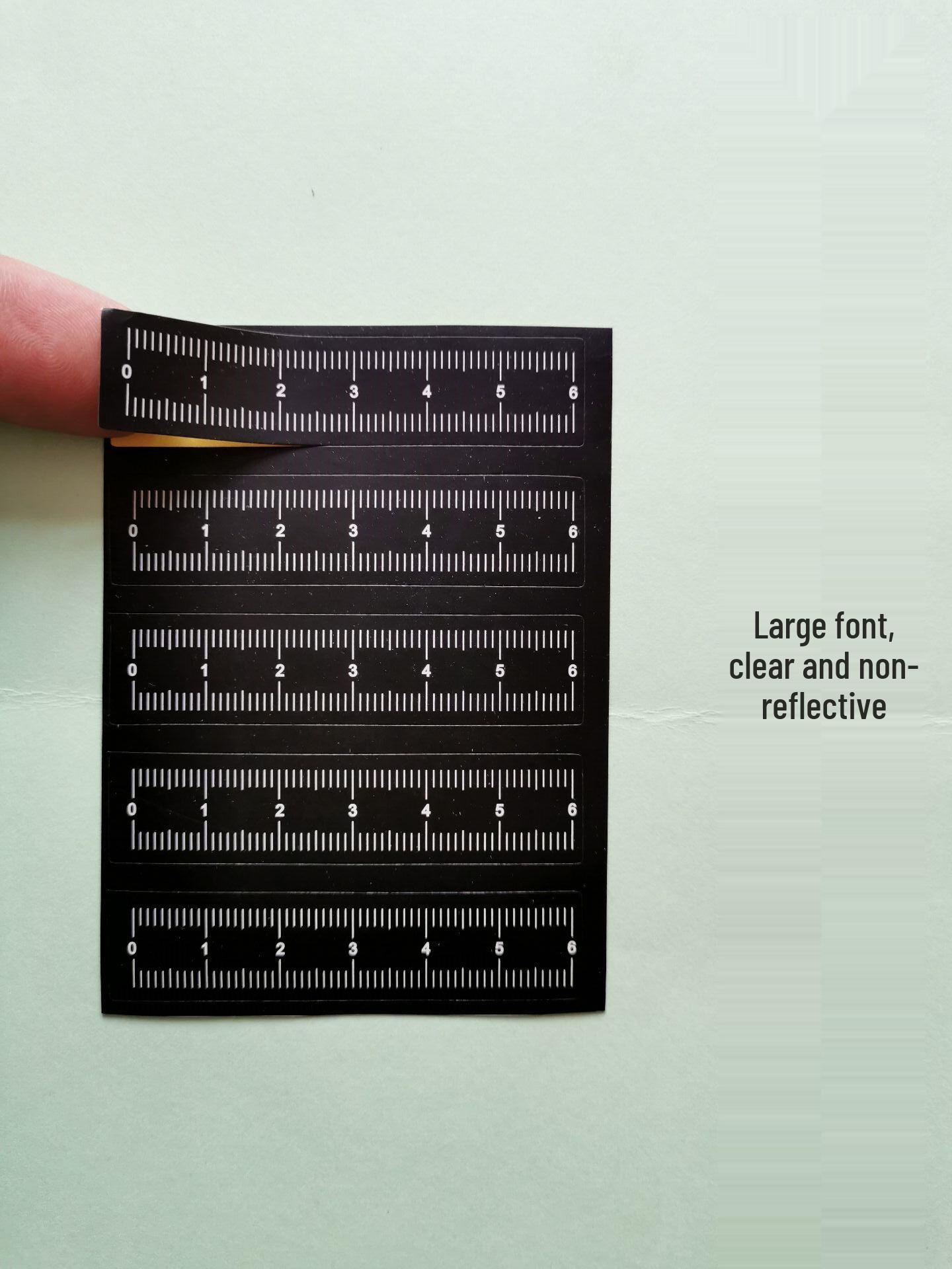 

12cm Two-Color Adhesive Transparent Photo Scale for Forensic Ruler Default