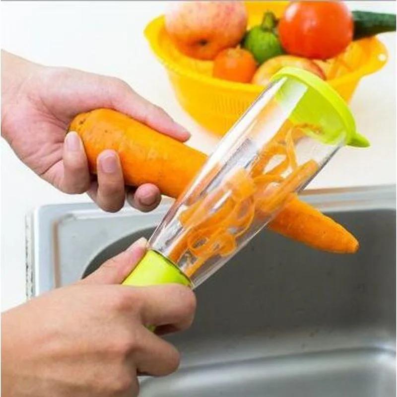 

Storage Tube Splash-proof Fruit and Vegetable Peeler Multi-functional Peeler Storage Type Supplies Household Kitchen Tools