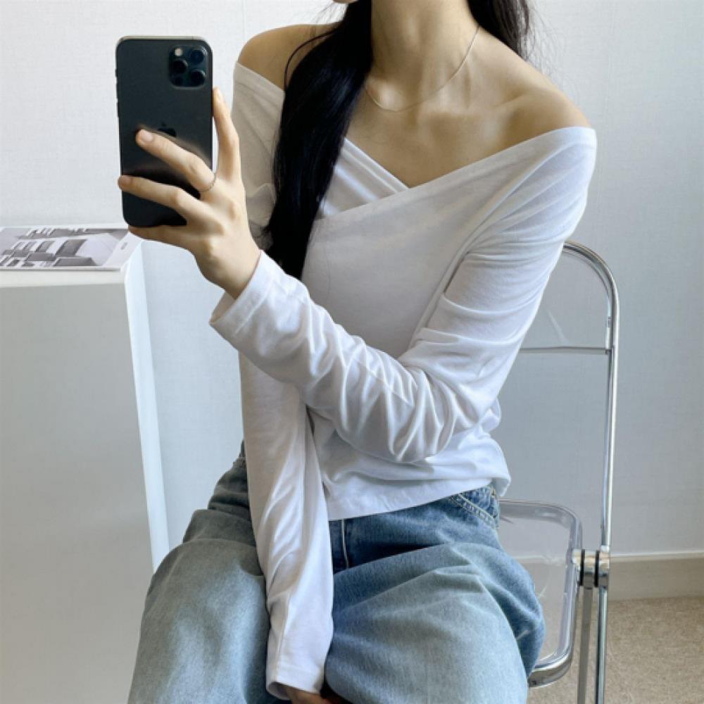 New ArrivalS Open Run Women S Layered Wrap Off Shoulder Long Sleeve Side Slit Cr