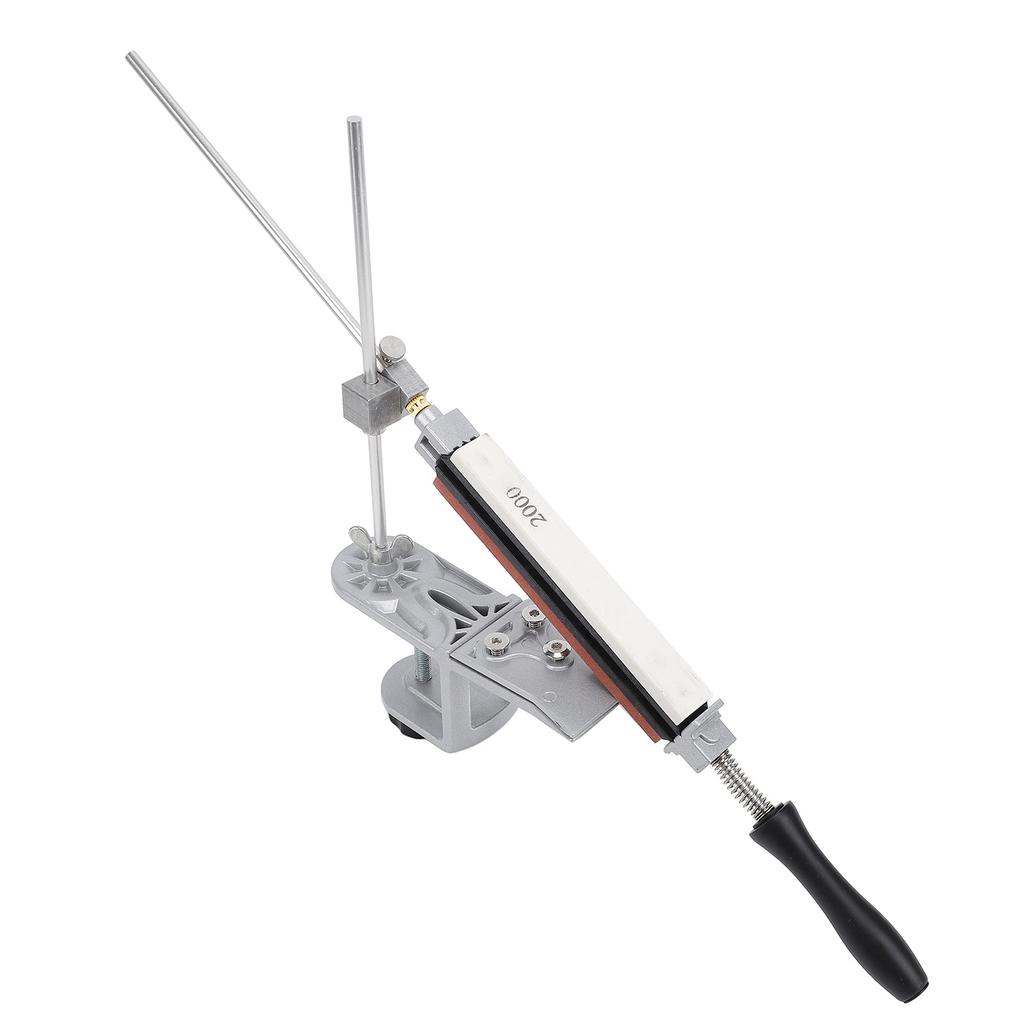 Fixed Angle Sharpener with 6 Whetstones Steel Versatile Sharpening Tool Kit for Kitchen Chef Cutter