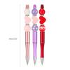 121Pcs DIY Beadable Ballpoint Pen with Craft Beads, Rhinestone Beads, DIY Heat Transfer Pen for Christmas Party Favor
