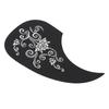 Guitar Pickguard PVC Protective Decorative Self Adhesive Acoustic Guitar Scratch Plate Silver Pattern