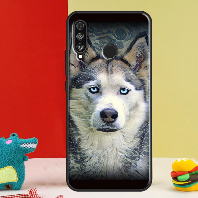 Siberian Husky Sled Dog For Huawei P30 Pro P60 P50 P20 P40 P Smart Nova 9 5T Honor Magic 5 Lite X8 X9 a 50 70 Case