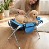 Anti-Tip Folding Pet Grooming Hammock Stainless Steel Frame Cat Nail Trimming Station  Household